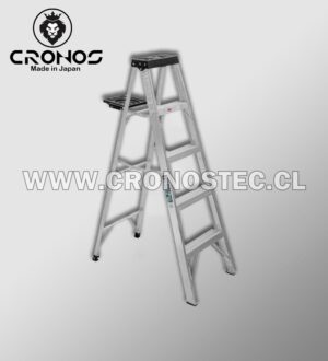 Escalera Tijera Simple Acceso De Aluminio 0.90 M/ 3 P.