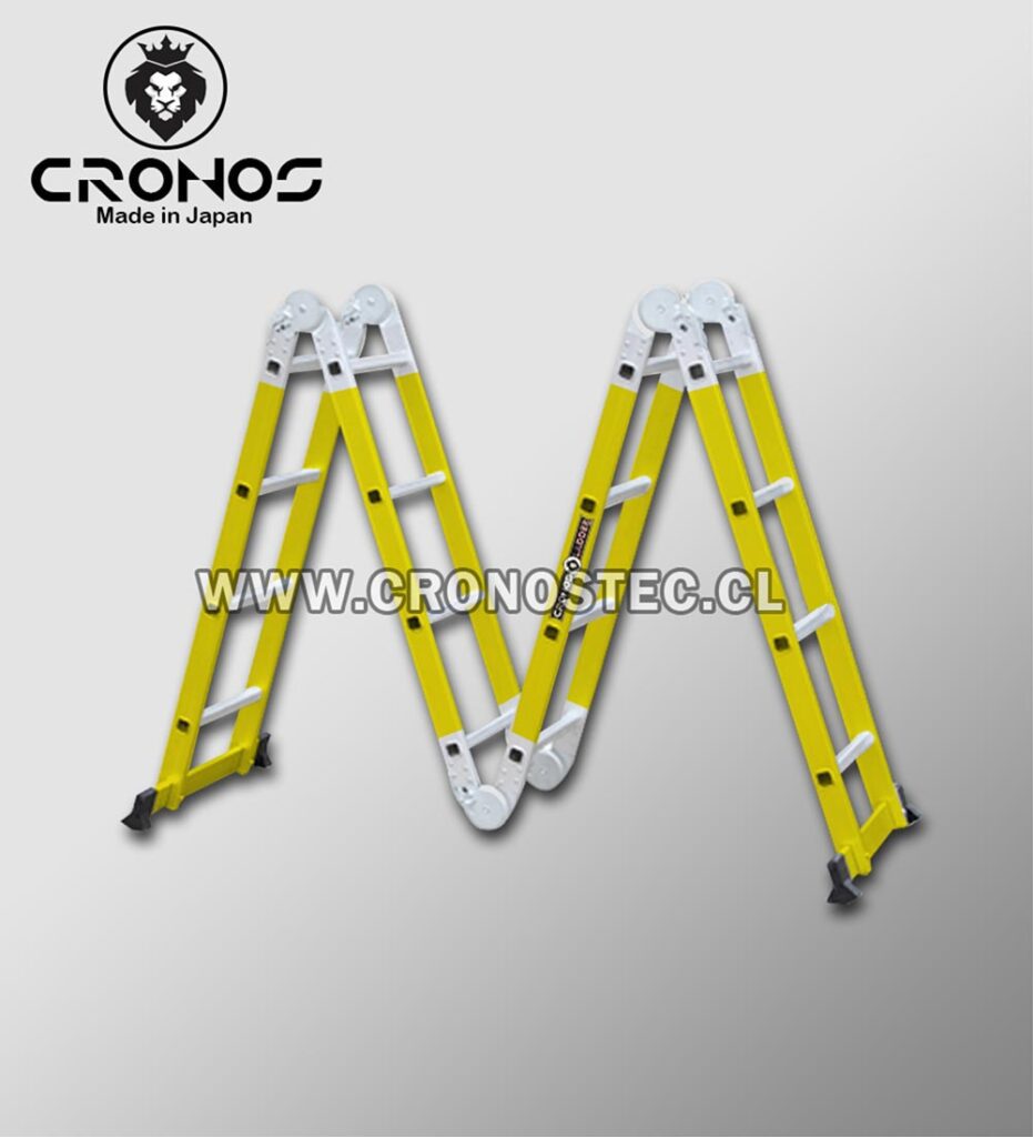 Escalera Multifuncional De Fibra De Vidrio 3.48 M/ 12 P.